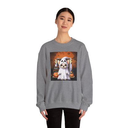 Unisex Heavy Blend™ Crewneck Sweatshirt - Chihuahua Ghost Puppy