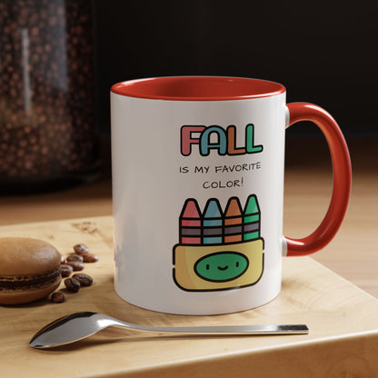 Fall Is My Favorite Color - Accent Coffee Mug (11 oz)