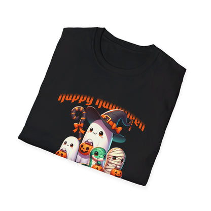 Halloween T-Shirt Snake. This cute whimsical Mama snake and her hatchlings are out on the town for a night of Halloween fun.