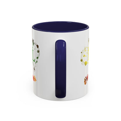 Accent Coffee Mug (11, 15oz) Fall Leaves