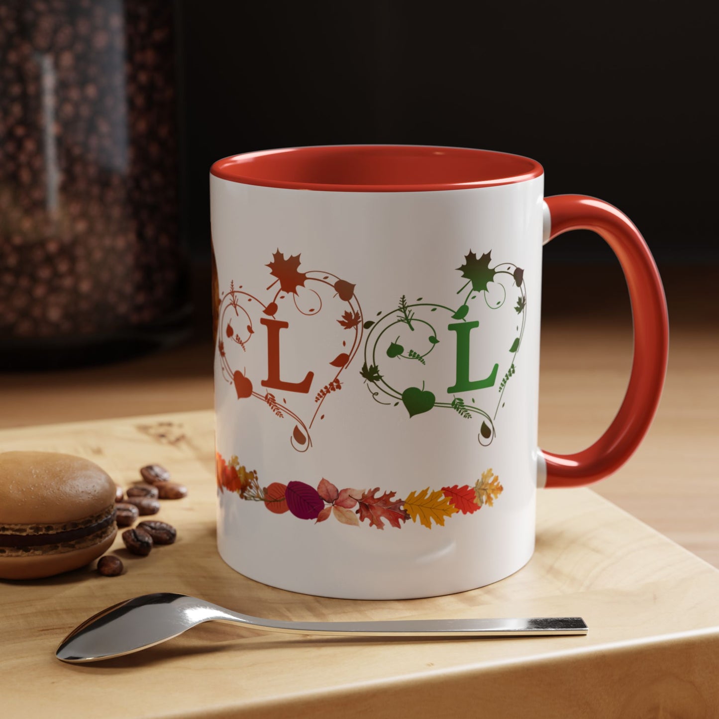 Accent Coffee Mug (11, 15oz) Fall Leaves