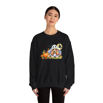 Unisex Heavy Blend™ Crewneck Sweatshirt - Cocker Spaniel Ghost Puppy