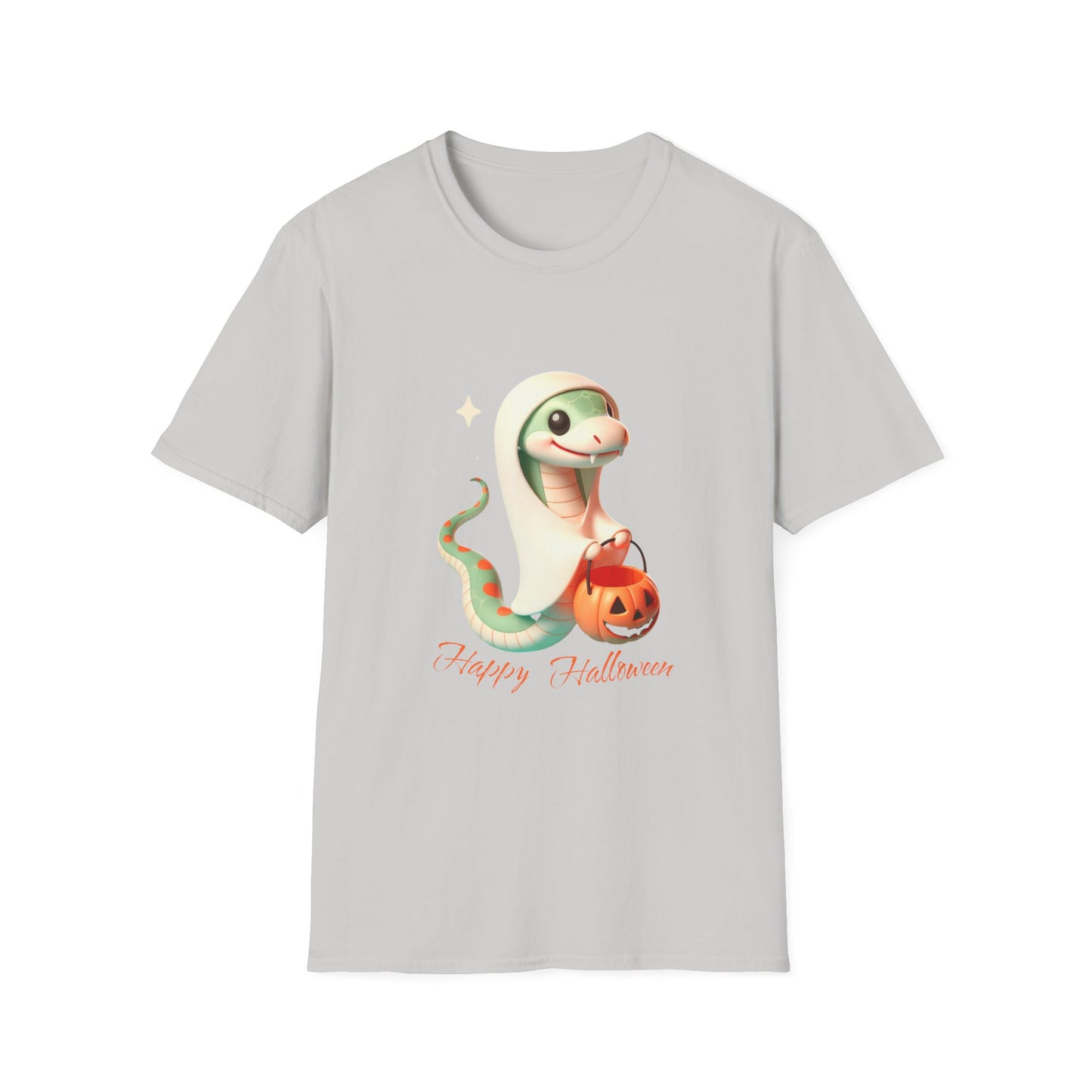 Halloween Snake T-Shirt - Adorable baby snake dressed in sheet is ready for some ghostly Trick or Treats.