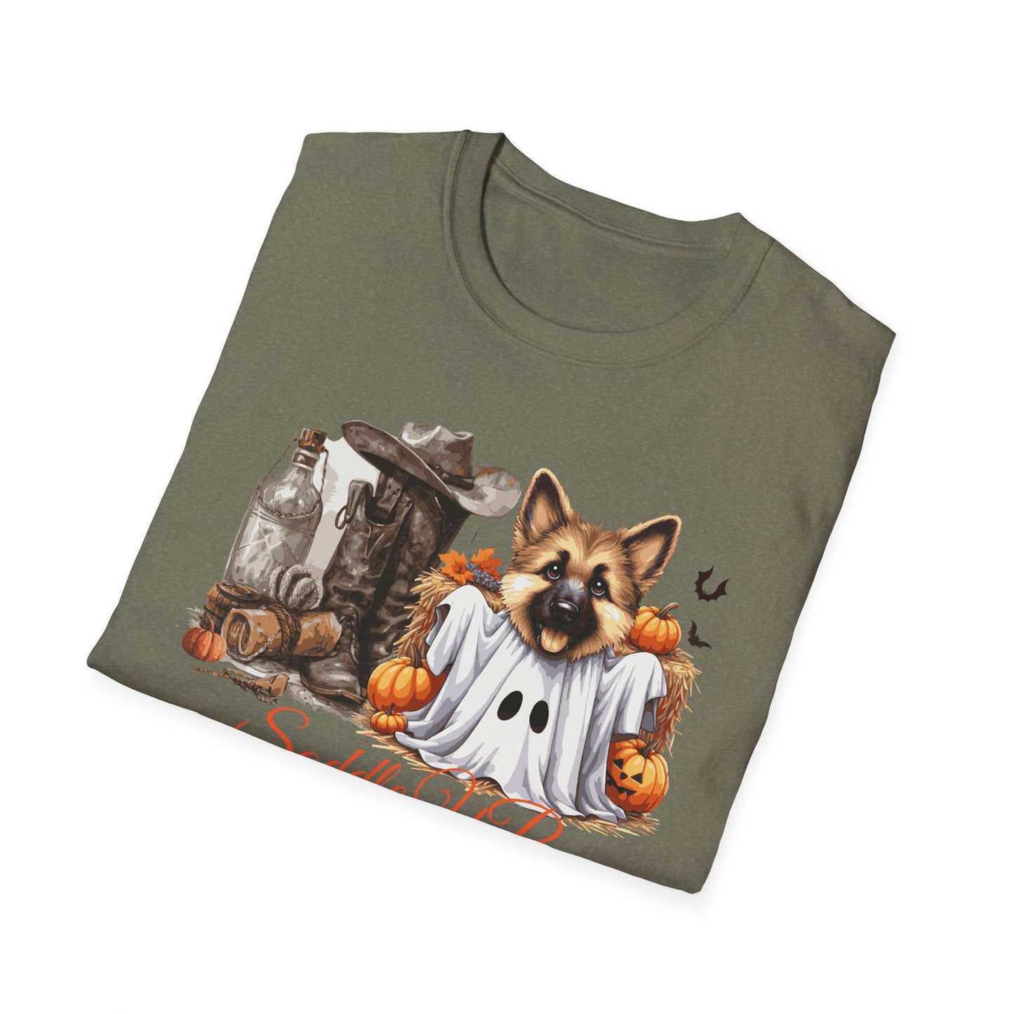 Germany Shepherd Puppy Halloween Softstyle T-Shirt