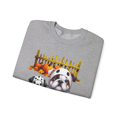 Unisex Heavy Blend™ Crewneck Sweatshirt - Bull Dog and Dalmatian Puppies