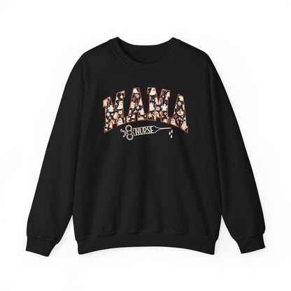 Unisex Heavy Blend™ Crewneck Sweatshirt - Halloween Mama Nurse