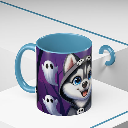 Halloween Accent Coffee Mug (11 oz) - Punisher Husky