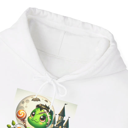 Baby Frankenstein Hooded Sweatshirt - This cute whimsical baby Frankenstein will surely endear you instead of creating fear and terror!