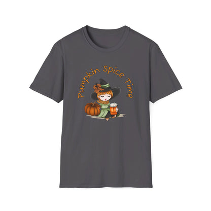 Pumpkin Spice Witch T-Shirt - Adorable Halloween Witch is all about her Pumpkin Spice