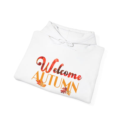 Welcome Autumn Leaves - Unisex Heavy Blend™ Hooded Sweatshirt