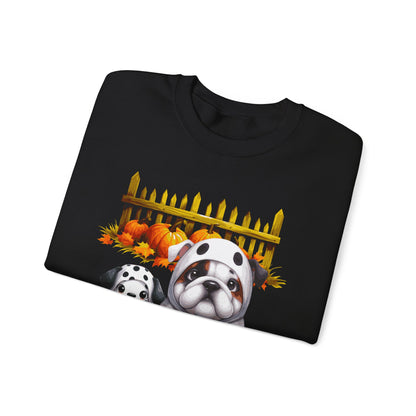 Unisex Heavy Blend™ Crewneck Sweatshirt - Bull Dog and Dalmatian Puppies