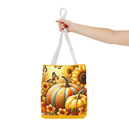 Welcome Fall  Pumpkins and Butterflies - TOTE BAG - (AOP)