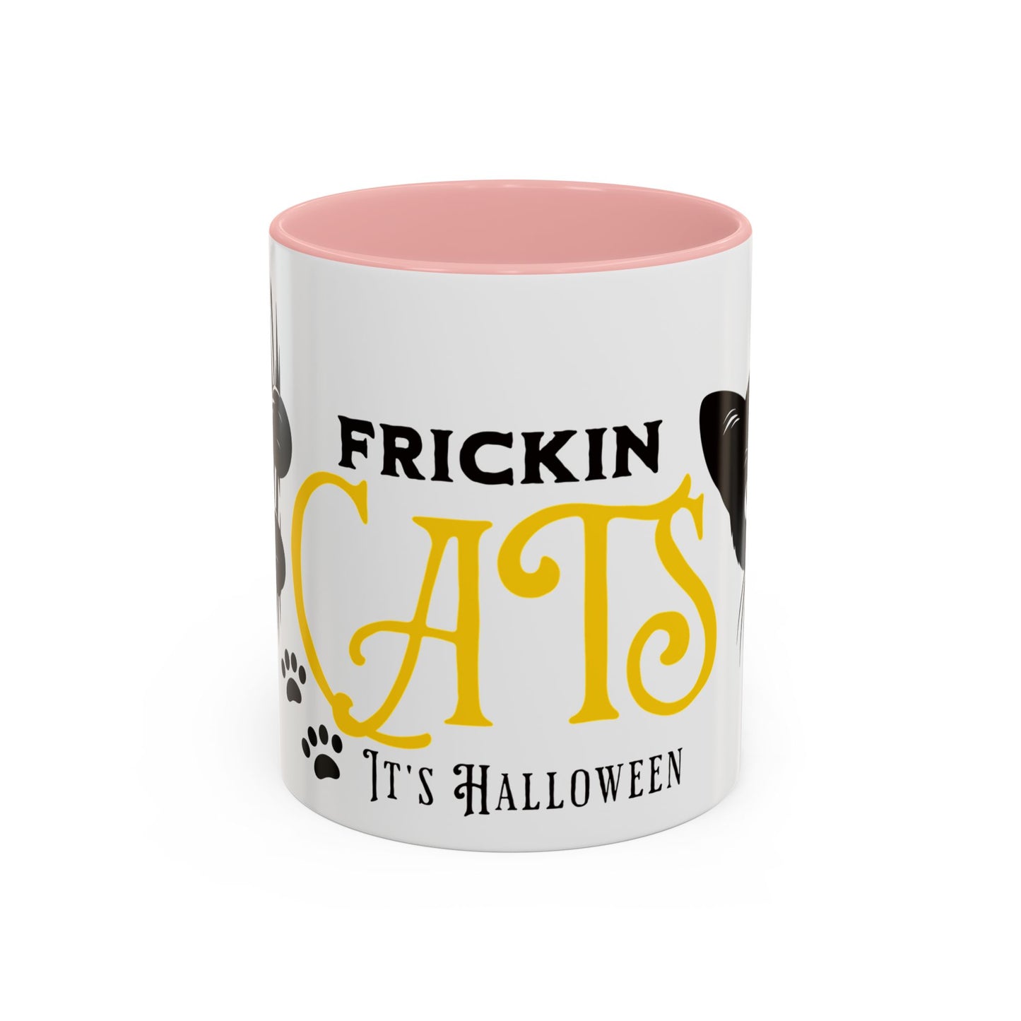 Halloween Accent Coffee Mug (11oz) - Frickin Cats