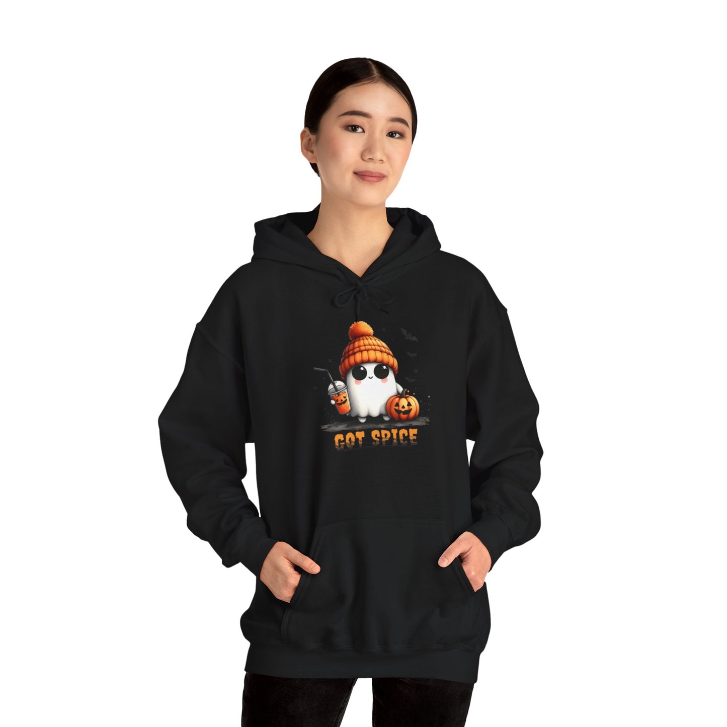 Unisex Heavy Blend™ Hooded Sweatshirt - Cute Ghost lookin' for some Spice