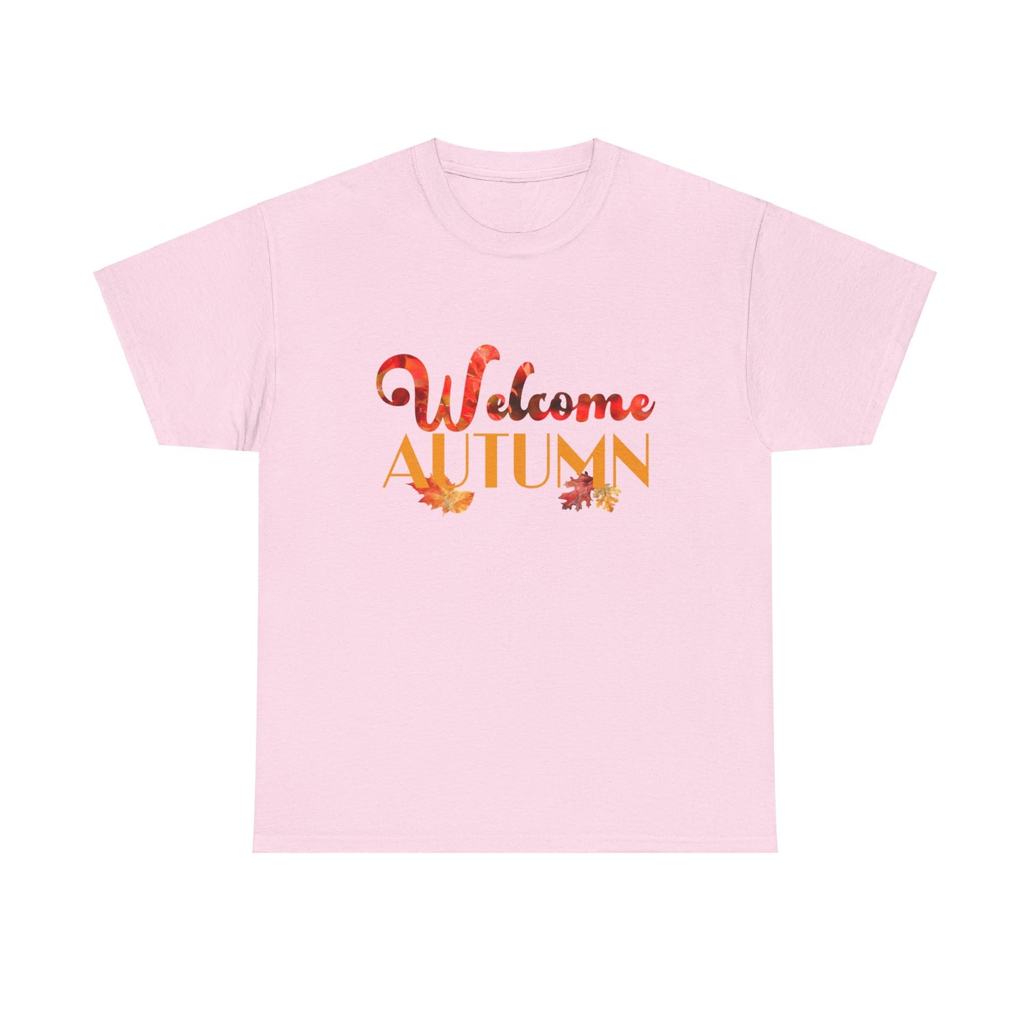 Welcome Autumn Leaves - Unisex Heavy Cotton Tee