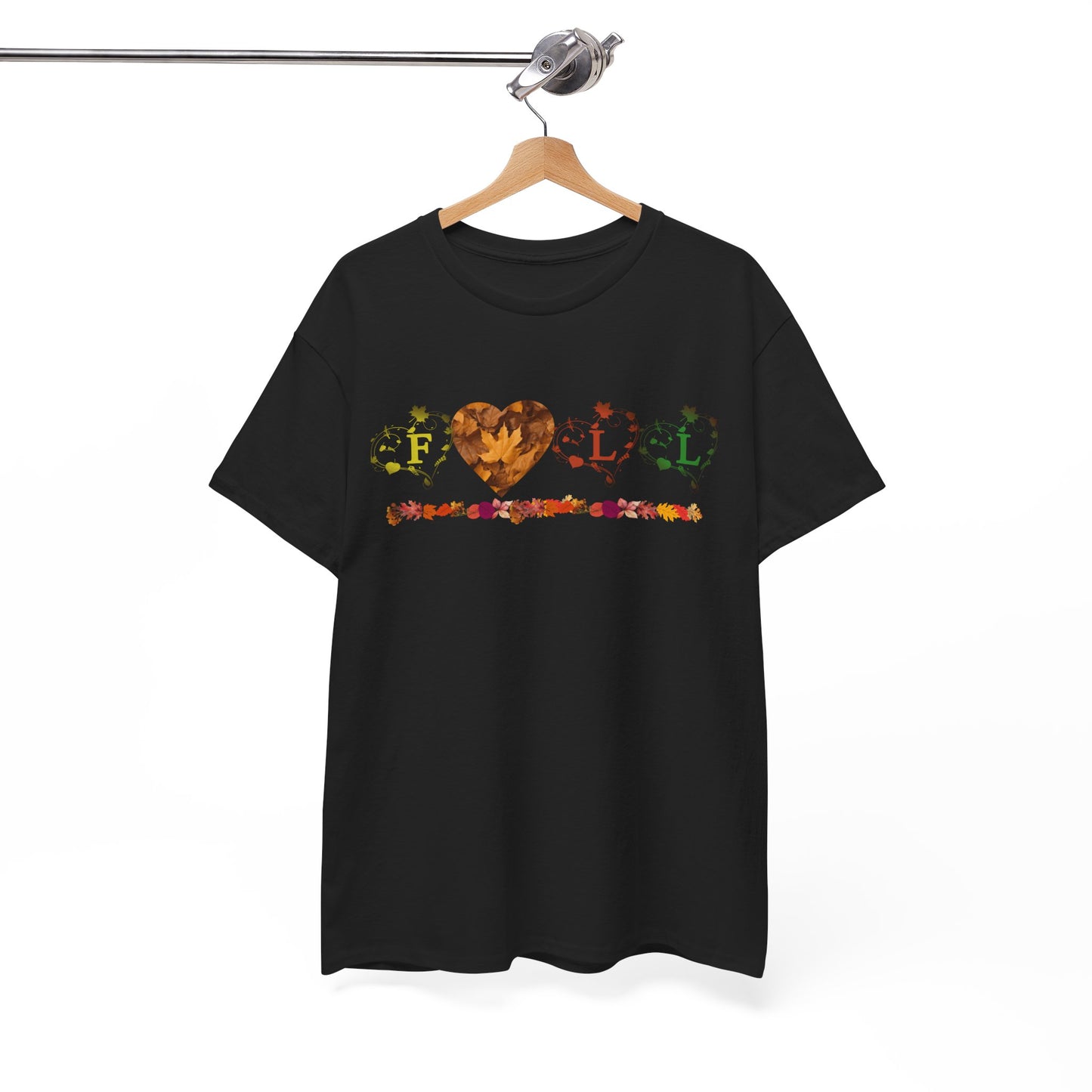 Unisex Heavy Cotton Tee - Fall Leaves