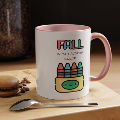 Fall Is My Favorite Color - Accent Coffee Mug (11 oz)