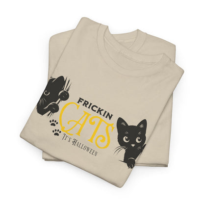 Unisex Heavy Cotton Tee - Frickin Cats