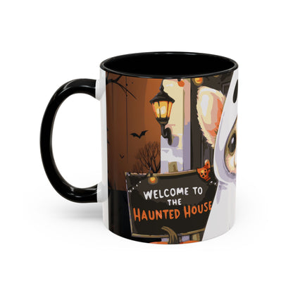 Halloween Accent Coffee Mug (11 oz) Chihuahua Ghost Puppy