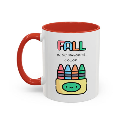 Fall Is My Favorite Color - Accent Coffee Mug (11 oz)