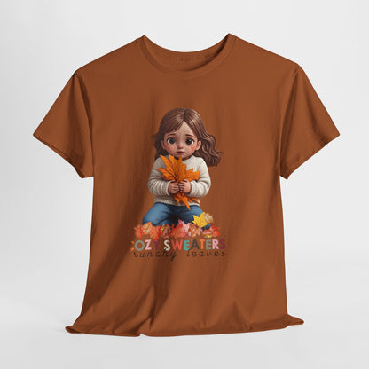 Cozy Sweaters and Crunchy Leaves - Unisex Heavy Cotton Tee