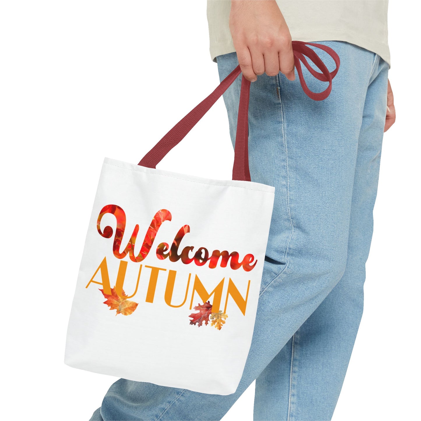 Welcome Autumn Leaves - Tote Bag (AOP)