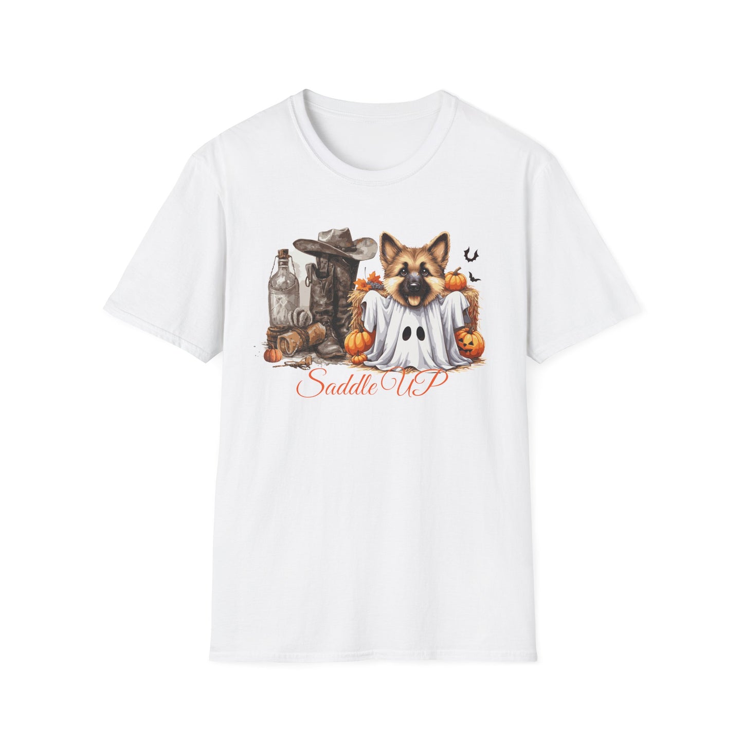 Germany Shepherd Puppy Halloween Softstyle T-Shirt