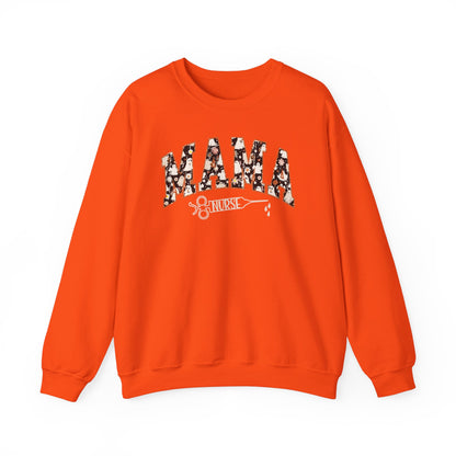 Unisex Heavy Blend™ Crewneck Sweatshirt - Halloween Mama Nurse