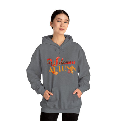 Welcome Autumn Leaves - Unisex Heavy Blend™ Hooded Sweatshirt