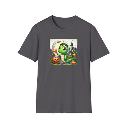 Halloween Snake T-Shirt - This cute baby Frankenstein snake is sure to instill cuteness overload instead of fear and terror.