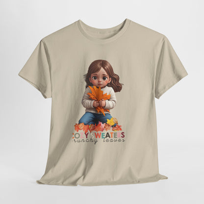 Cozy Sweaters and Crunchy Leaves - Unisex Heavy Cotton Tee