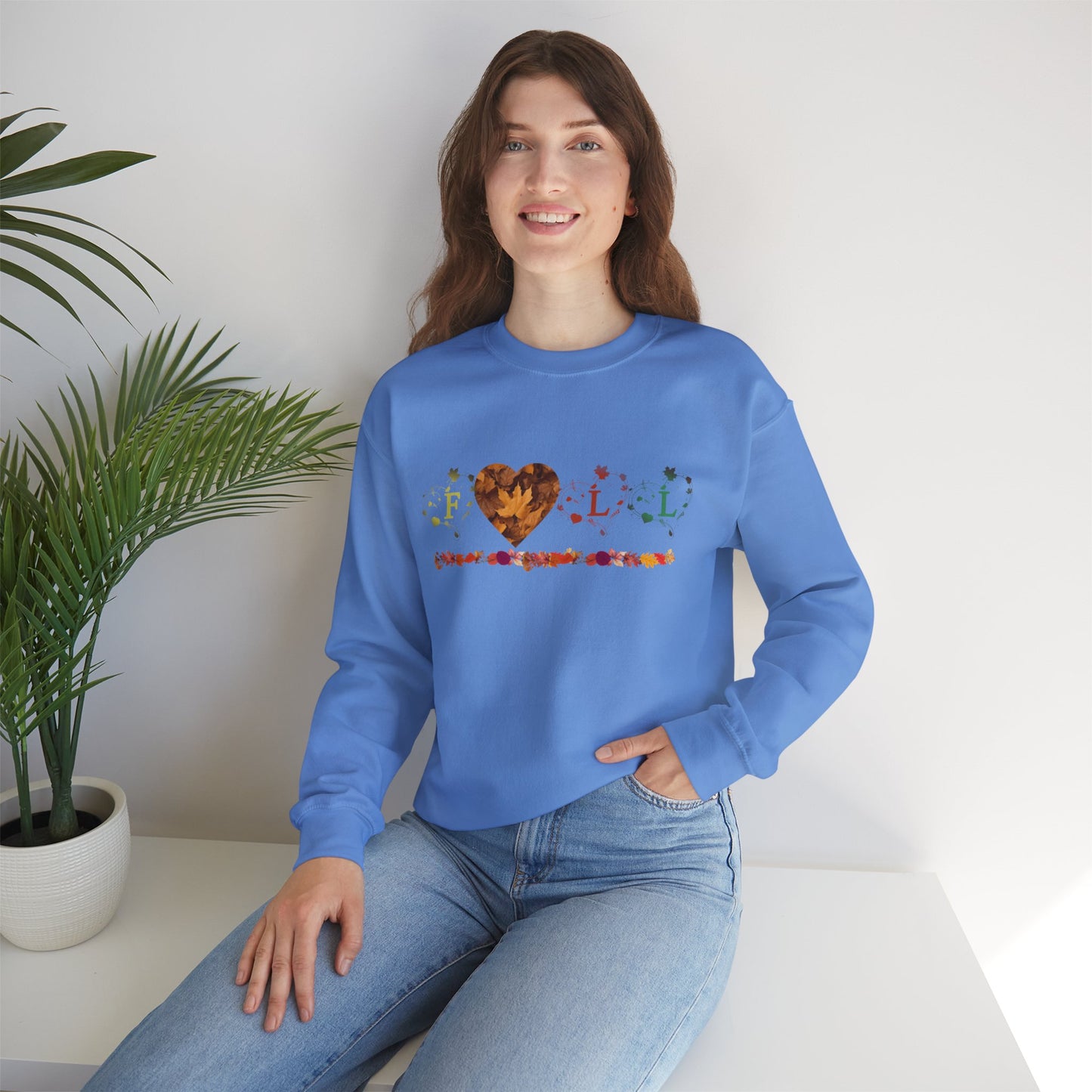 Unisex Heavy Blend™ Crewneck Sweatshirt - Fall Leaves