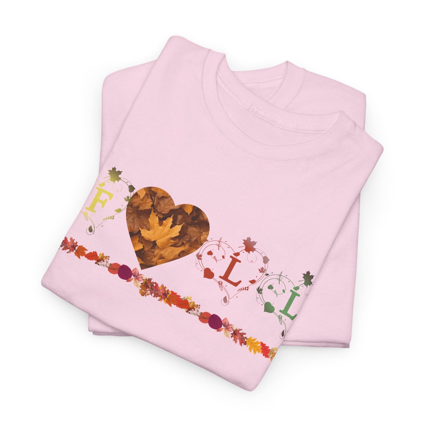 Unisex Heavy Cotton Tee - Fall Leaves