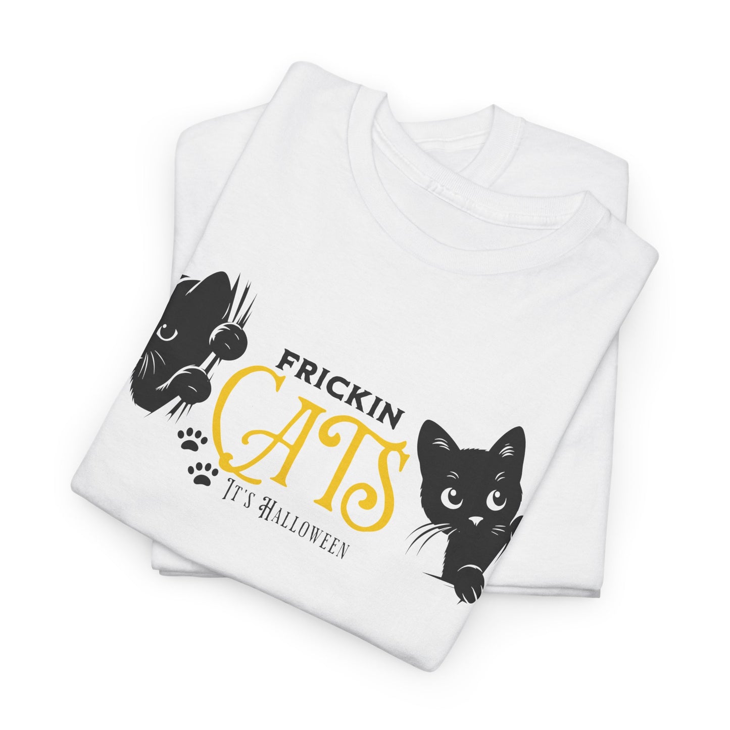 Unisex Heavy Cotton Tee - Frickin Cats