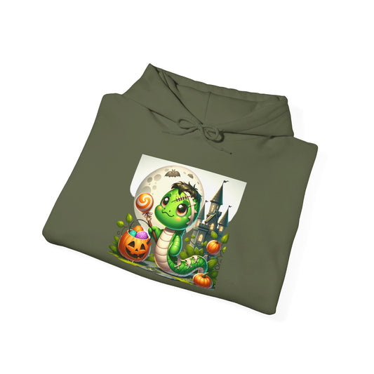 Baby Frankenstein Hooded Sweatshirt - This cute whimsical baby Frankenstein will surely endear you instead of creating fear and terror!