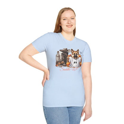 Germany Shepherd Puppy Halloween Softstyle T-Shirt