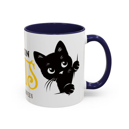 Halloween Accent Coffee Mug (11oz) - Frickin Cats