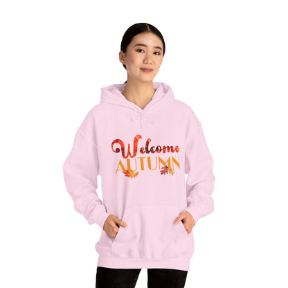 Welcome Autumn Leaves - Unisex Heavy Blend™ Hooded Sweatshirt