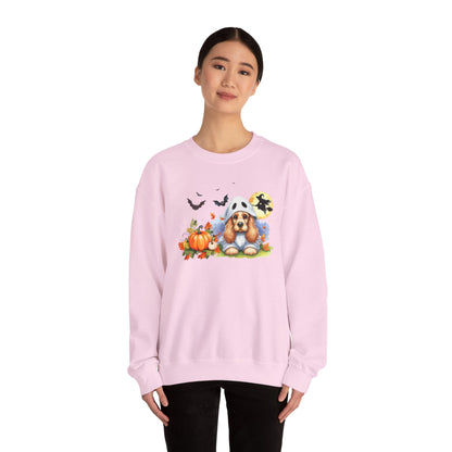 Unisex Heavy Blend™ Crewneck Sweatshirt - Cocker Spaniel Ghost Puppy