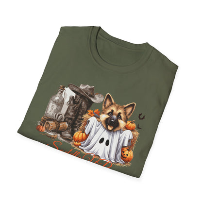 Germany Shepherd Puppy Halloween Softstyle T-Shirt