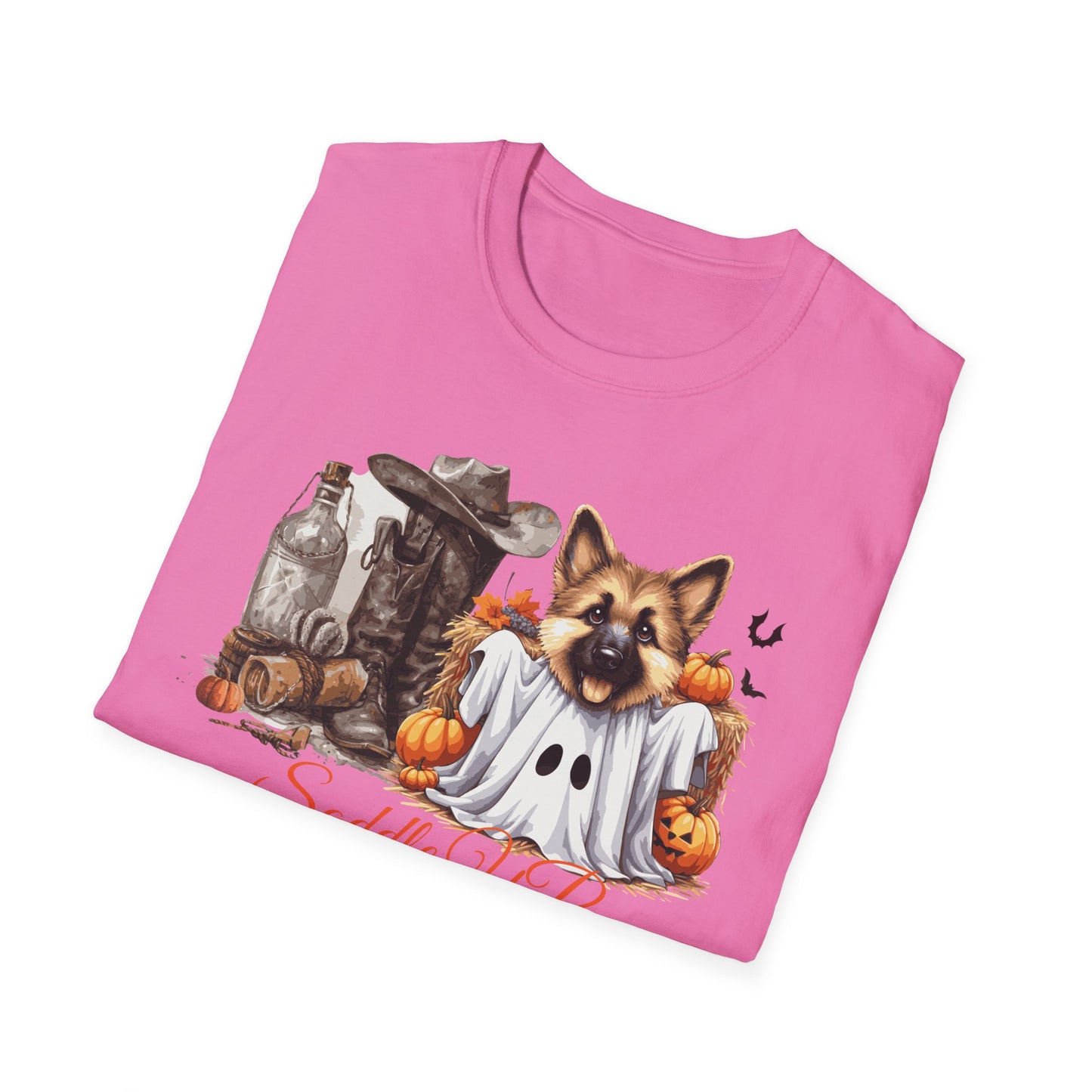 Germany Shepherd Puppy Halloween Softstyle T-Shirt