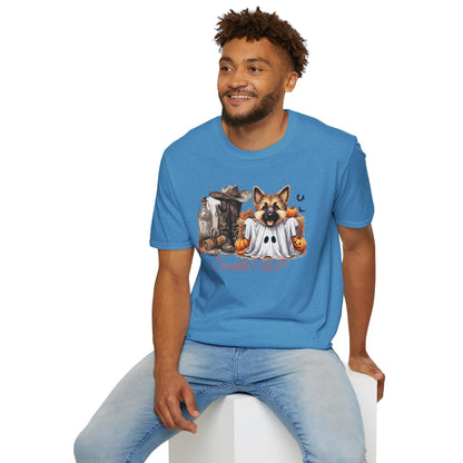 Germany Shepherd Puppy Halloween Softstyle T-Shirt