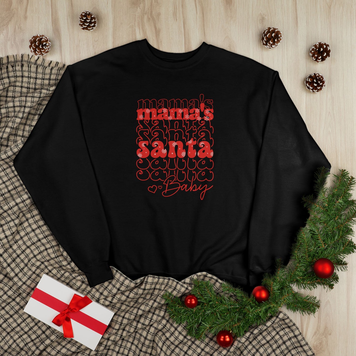 Mama's Santa Baby Unisex EcoSmart® Crewneck Sweatshirt