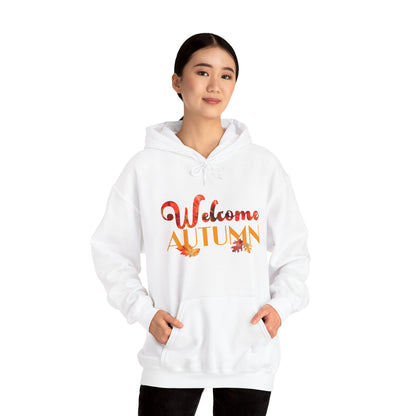 Welcome Autumn Leaves - Unisex Heavy Blend™ Hooded Sweatshirt