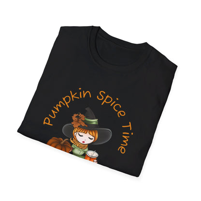 Pumpkin Spice Witch T-Shirt - Adorable Halloween Witch is all about her Pumpkin Spice