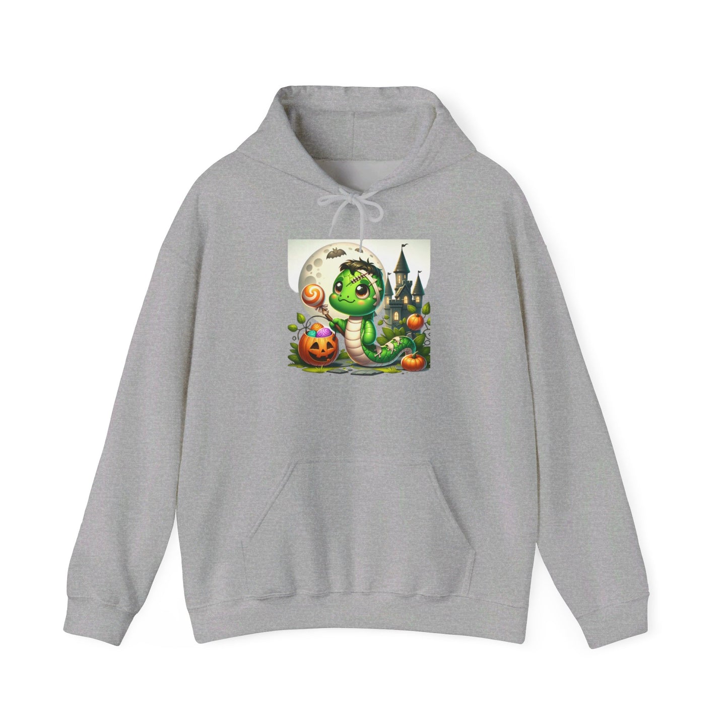 Baby Frankenstein Hooded Sweatshirt - This cute whimsical baby Frankenstein will surely endear you instead of creating fear and terror!