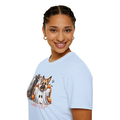 Germany Shepherd Puppy Halloween Softstyle T-Shirt