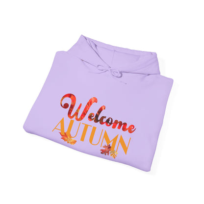 Welcome Autumn Leaves Hoodie - Unisex Heavy Blend™ Hooded Sweatshirt