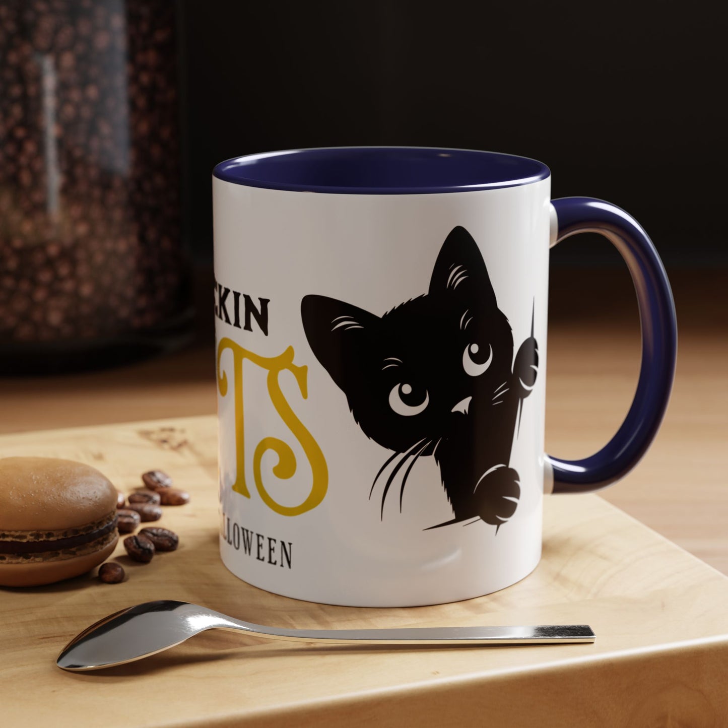 Halloween Accent Coffee Mug (11oz) - Frickin Cats