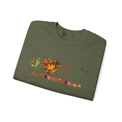 Unisex Heavy Blend™ Crewneck Sweatshirt - Fall Leaves